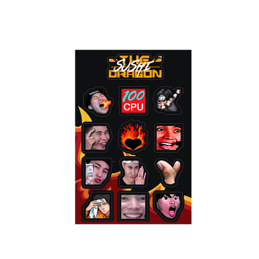 Sushi Emote Stickers - The Sushi Dragon